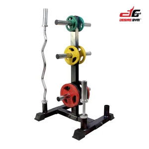 Olympic Bar & Weight Plate Rack 2