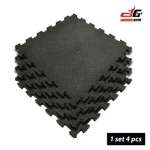 GYM CARPET 1.5 BLACK INTERLOCK (4pcs/1set)