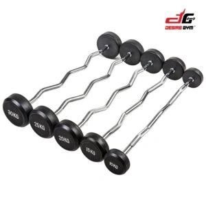 Round Fixed Barbell Curl