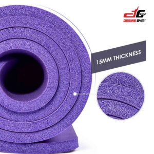 NBR Yoga Mat with Carry Strap