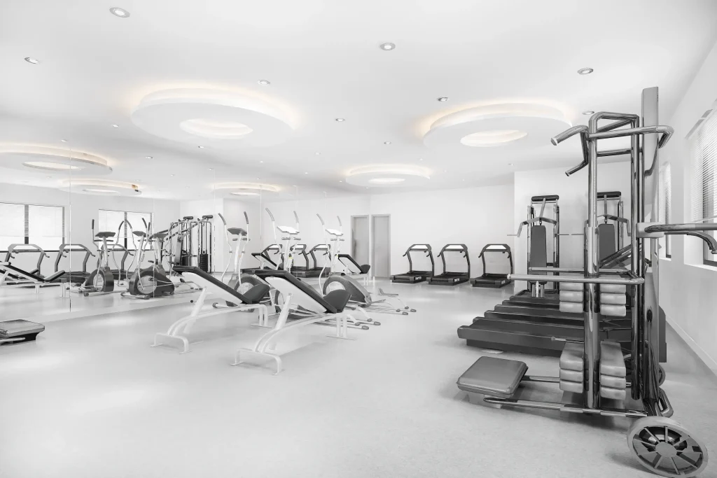 white_gym_room