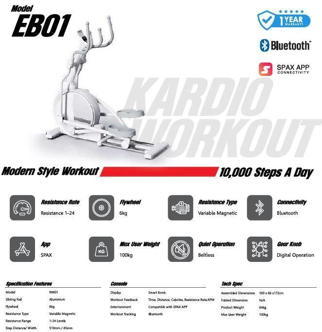 Big Fitness EB01 Elliptical Trainer