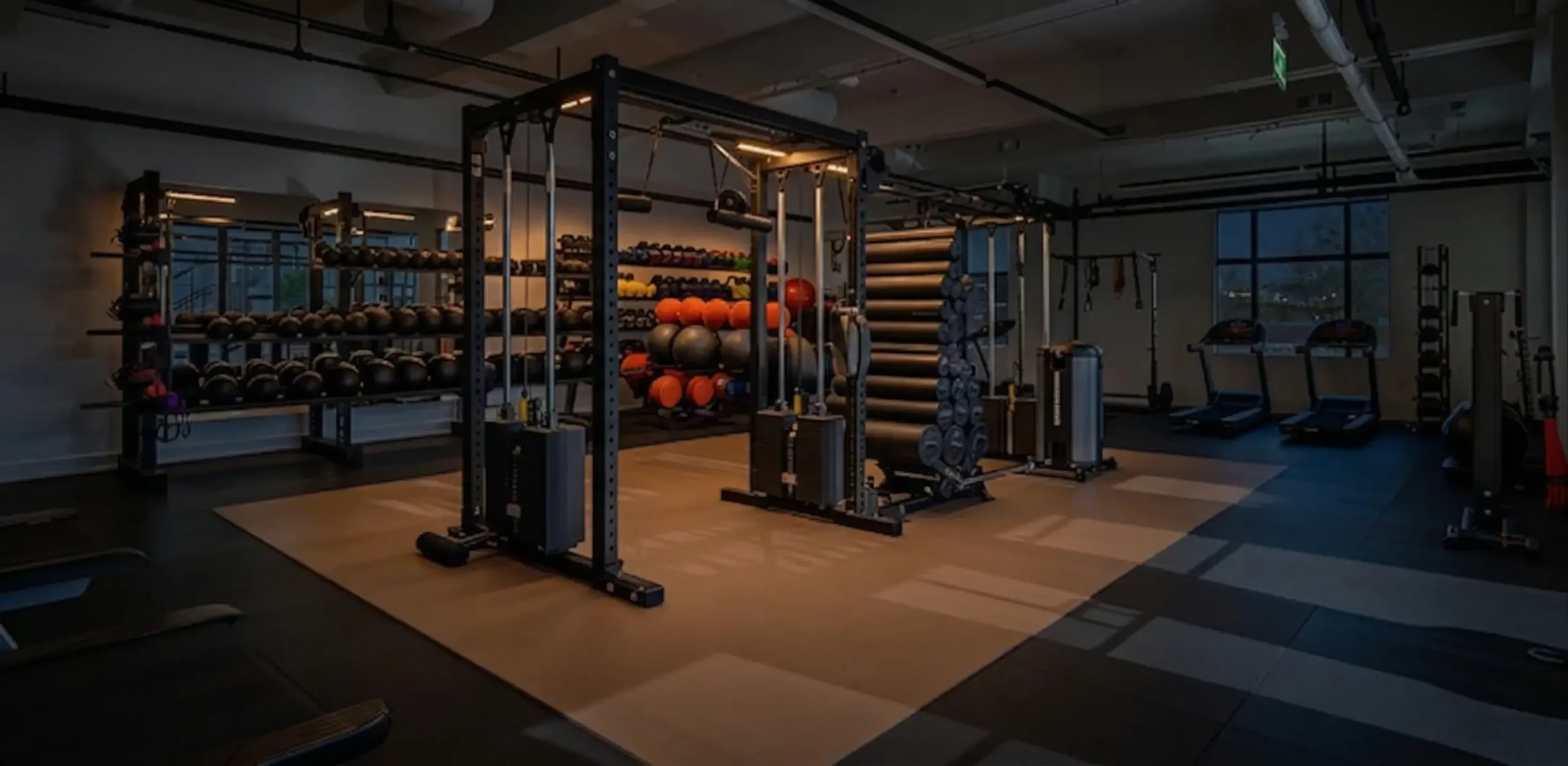 Gym equitment room
