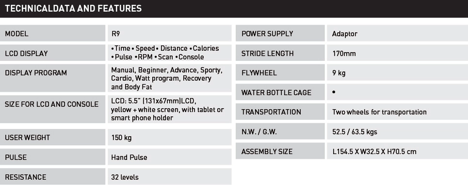 VITO R9 Recumbent Bike - Value Buy