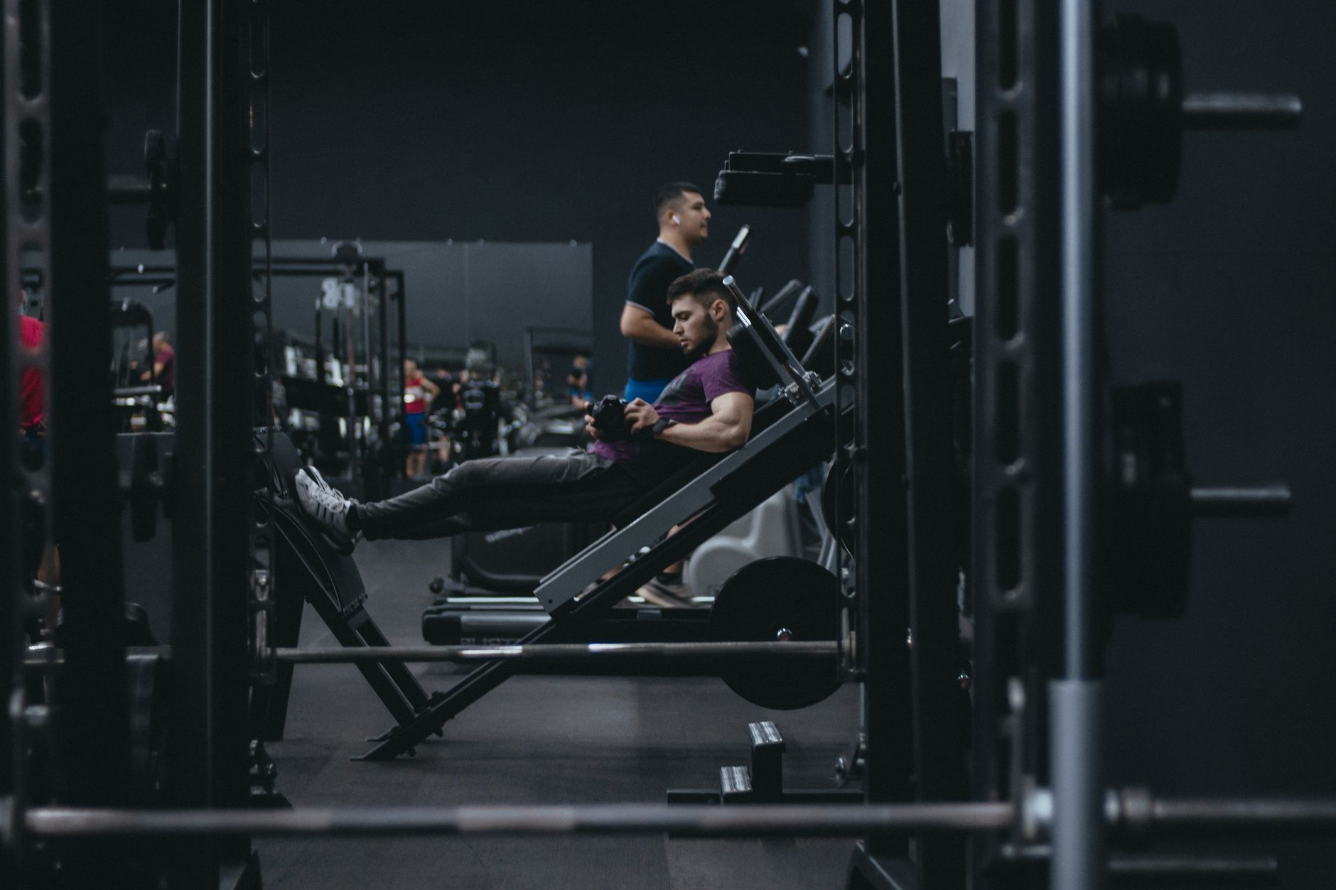 multi gym station with users